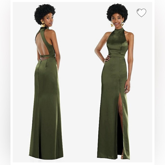 Lovely Dresses & Skirts - New LOVELY BRIDESMAIDS OLIVE GREEN LUX CHARMEUSE BRIDESMAID DRESSES Size 14R